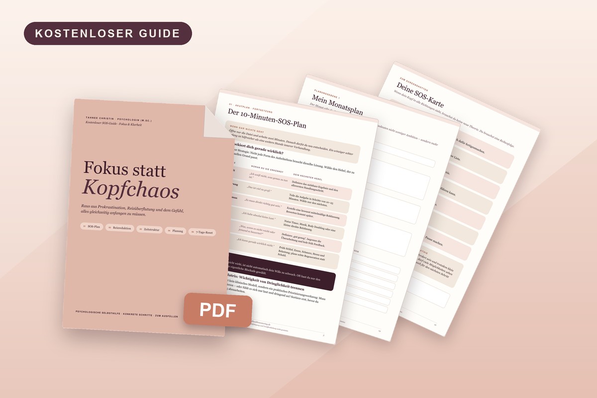 Fokus statt Kopfchaos – SOS-Guide – Guide als PDF