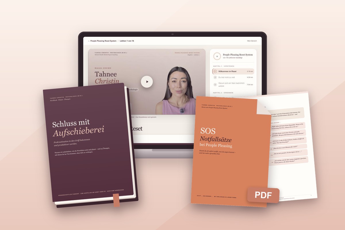 People Pleasing: Videokurs, Workbook und Dokumente